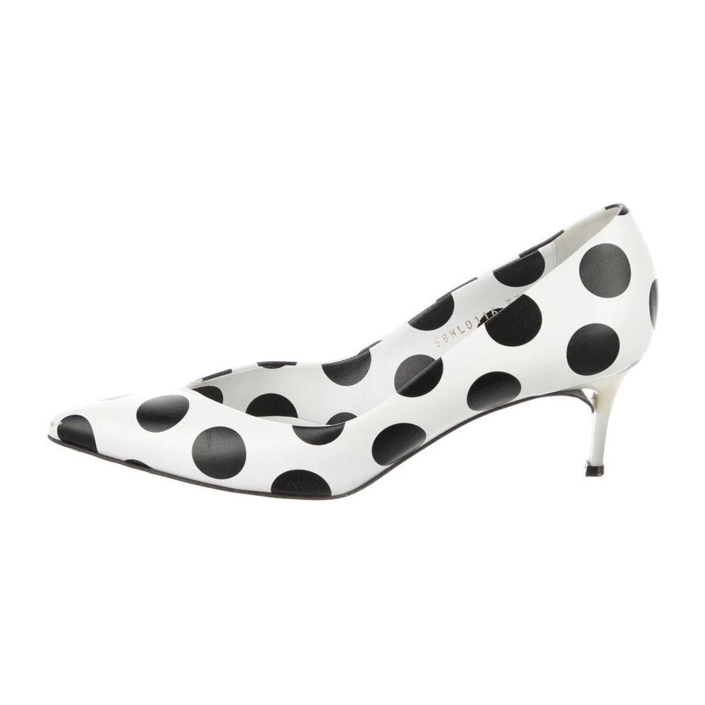 Maison Margiela Black and White Polka Dot Heels